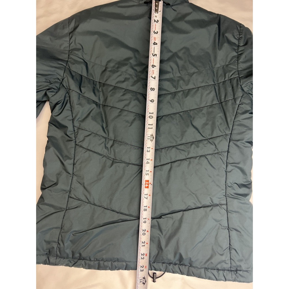 Vintage Columbia Interchange Puffer Jacket Women's M Black Sm Embroidered Swirls - Picture 7 of 16
